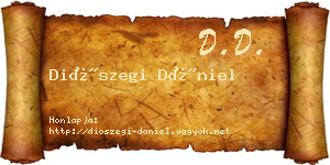 Diószegi Dániel névjegykártya
